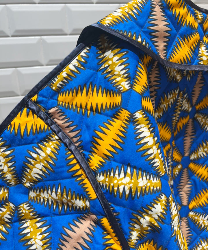 Africa Piping reversible quilt jacket【B】