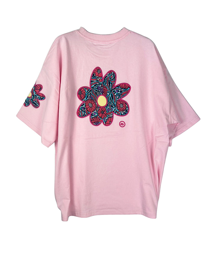 flower patch embroidery T-shirt