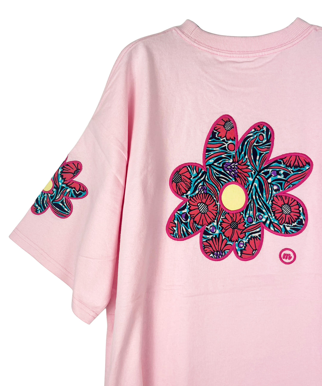 flower patch embroidery T-shirt