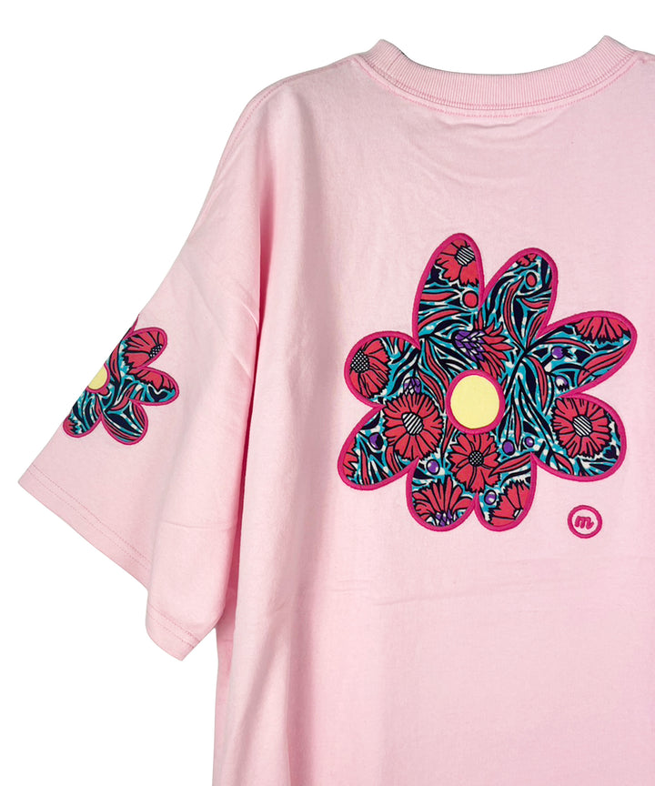 flower patch embroidery T-shirt
