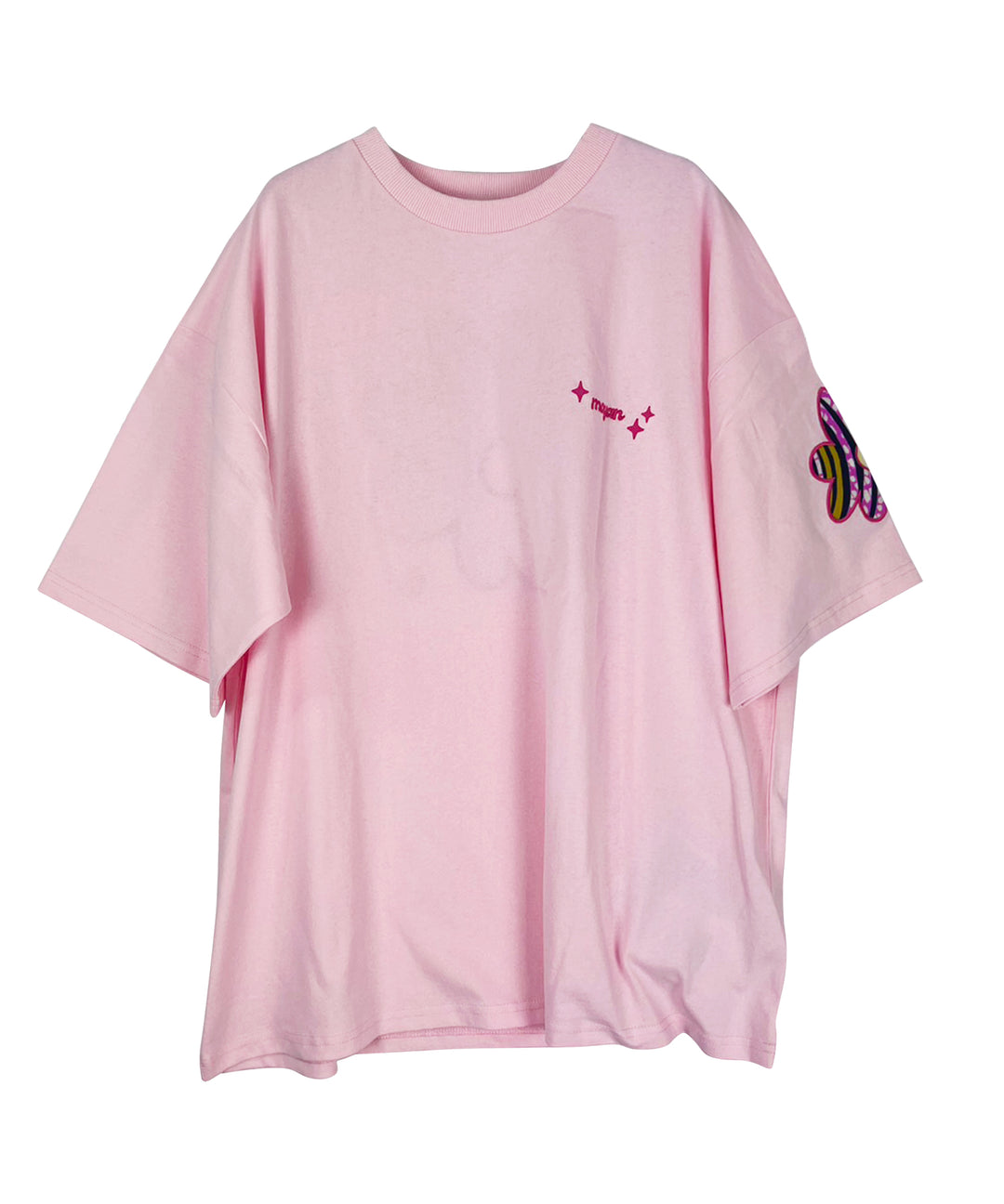 flower patch embroidery T-shirt