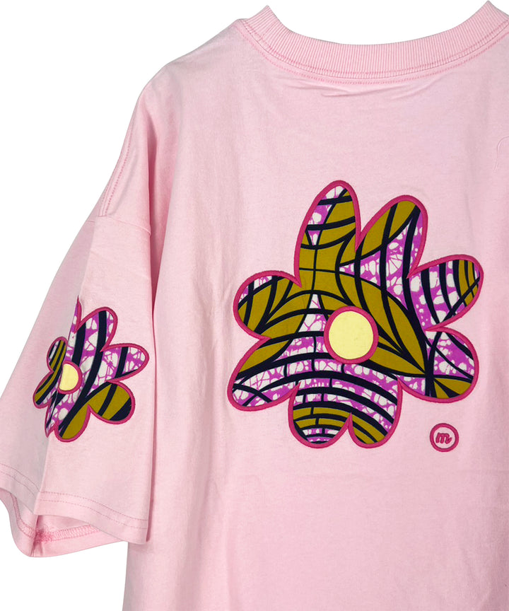 flower patch embroidery T-shirt