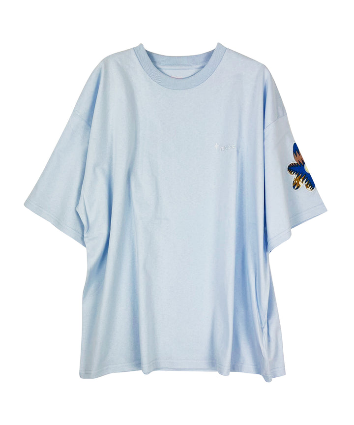 flower patch embroidery T-shirt