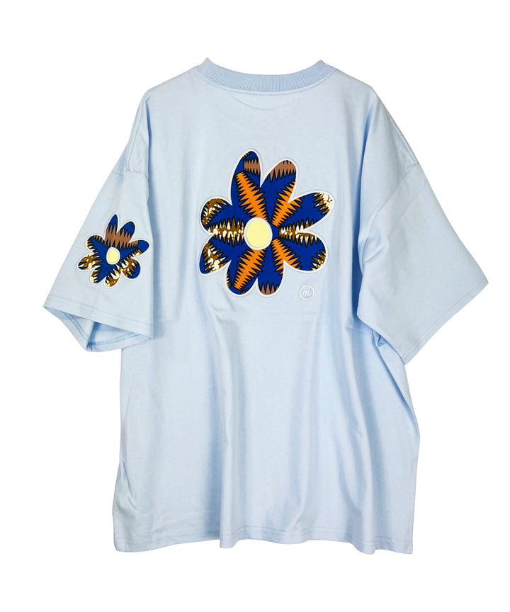 flower patch embroidery T-shirt
