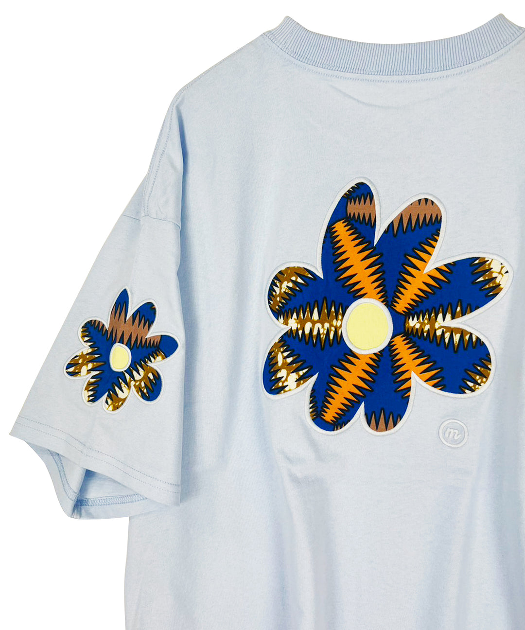 flower patch embroidery T-shirt