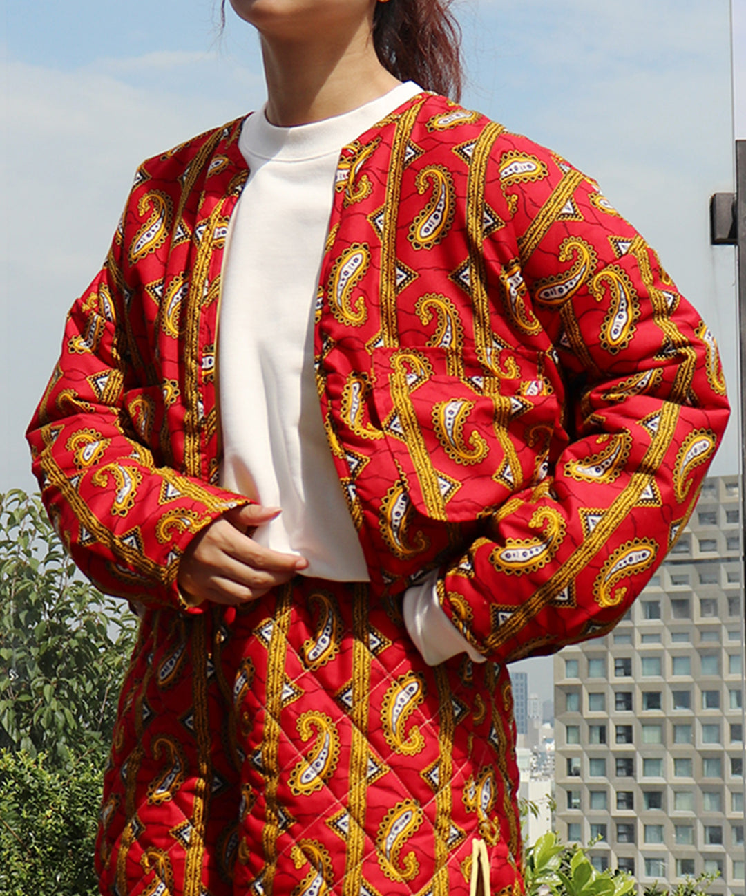 AFRICA REVERSIBLE PADDED SHORT BLOUSON