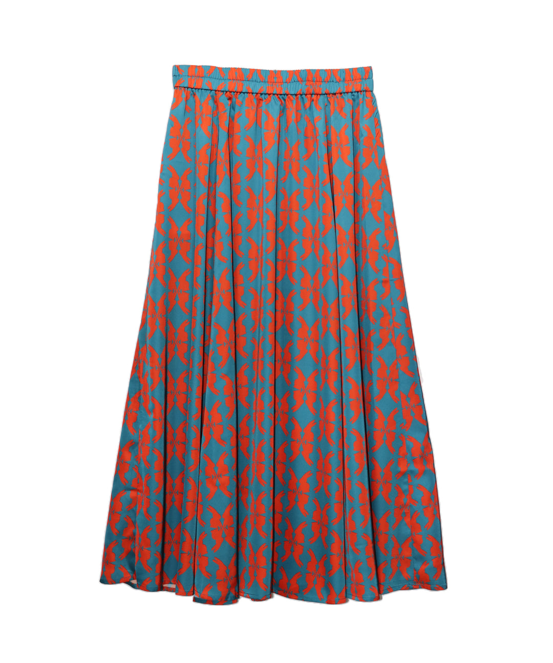 lucky charm print flare skirt(静電気防止機能付き)
