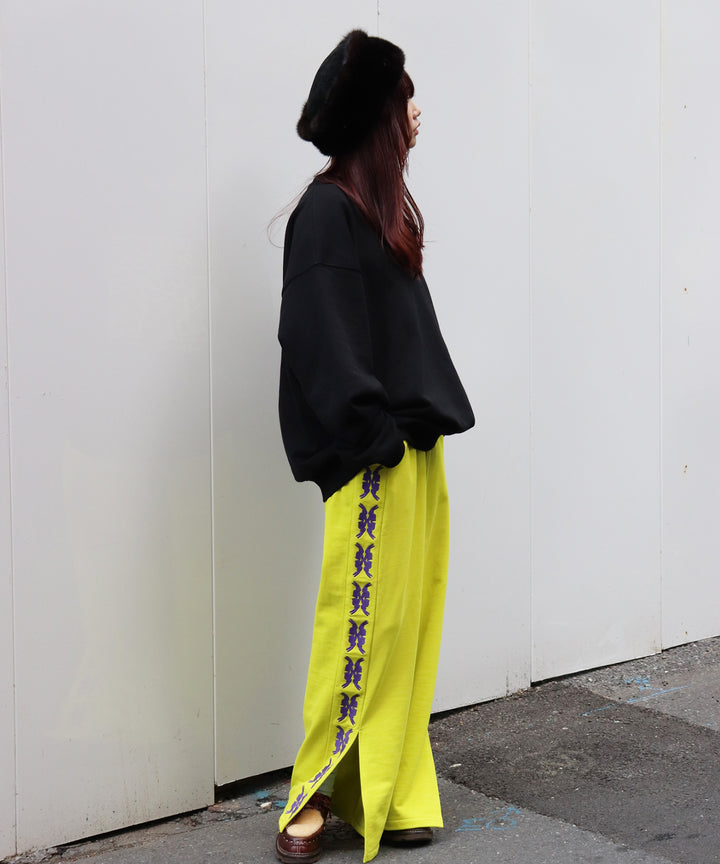 lucky charm motif Jersey line pants -2