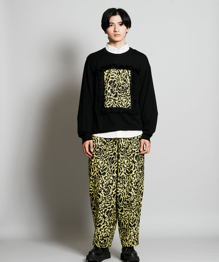 AFRICA FRINGE FRAME KNIT PULLOVER