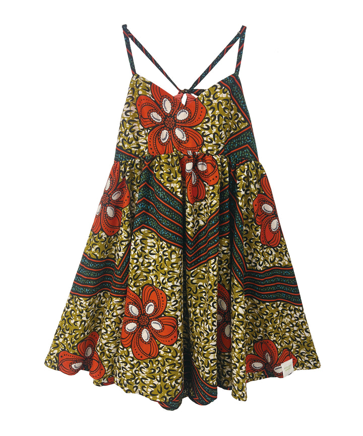 Africa camisole mini dress