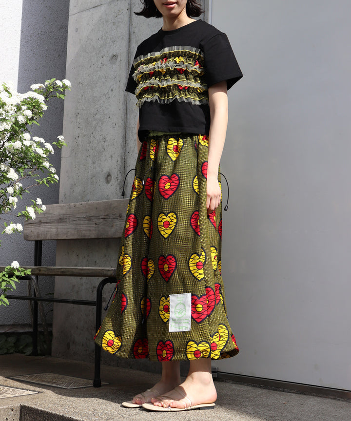 AFRICA REVERSIBLE DREWSTRING SKIRT